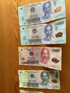 そういえば、これがベトナムの紙幣ドン